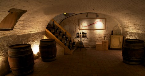 And its vaulted cellar, available for tastings - click for larger image